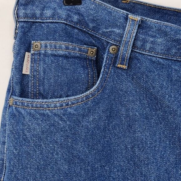 Carhartt Relaxed Fit Blue Jeans Workwear Mens Size 40x32 - Picture 4 of 11